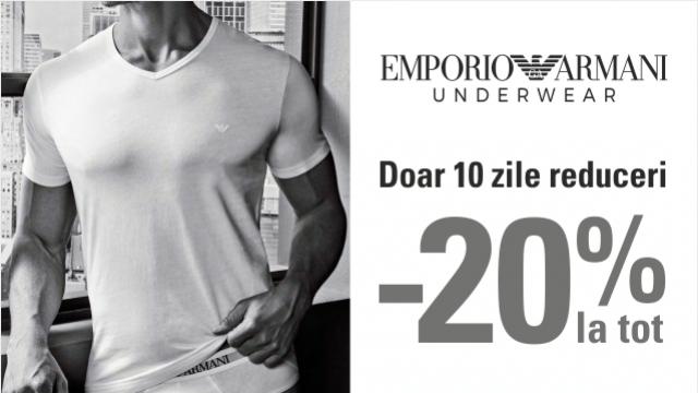 Emporio Armani reduceri - la tot 20%!