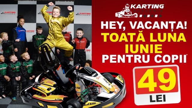 Academia de Karting: carting pentru copii doar cu 49 lei 