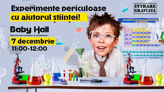 Petrecere pentru copii la Baby Hall: Experimente periculoase cu ajutorul științei!