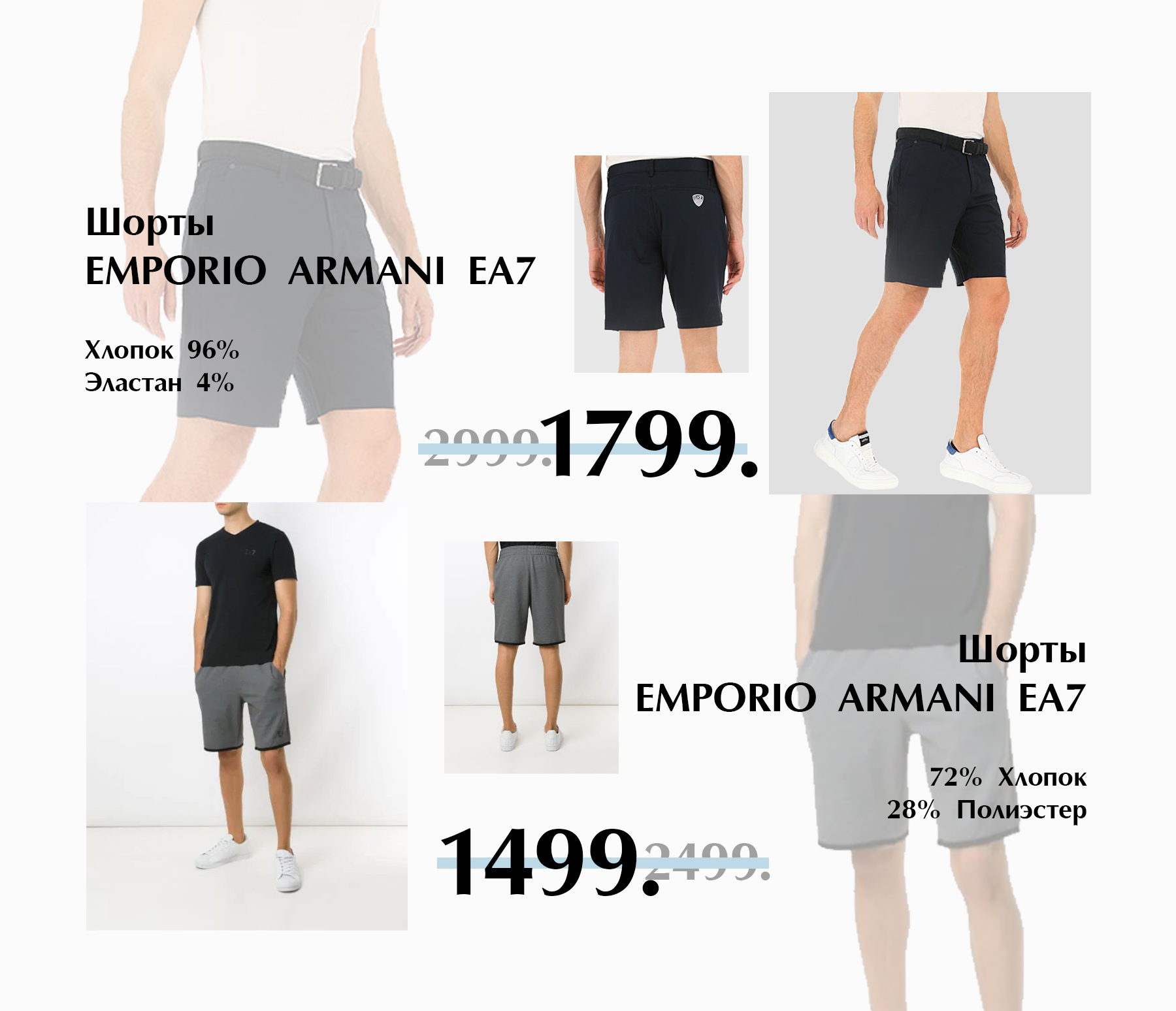 шорты emporio armani ea7