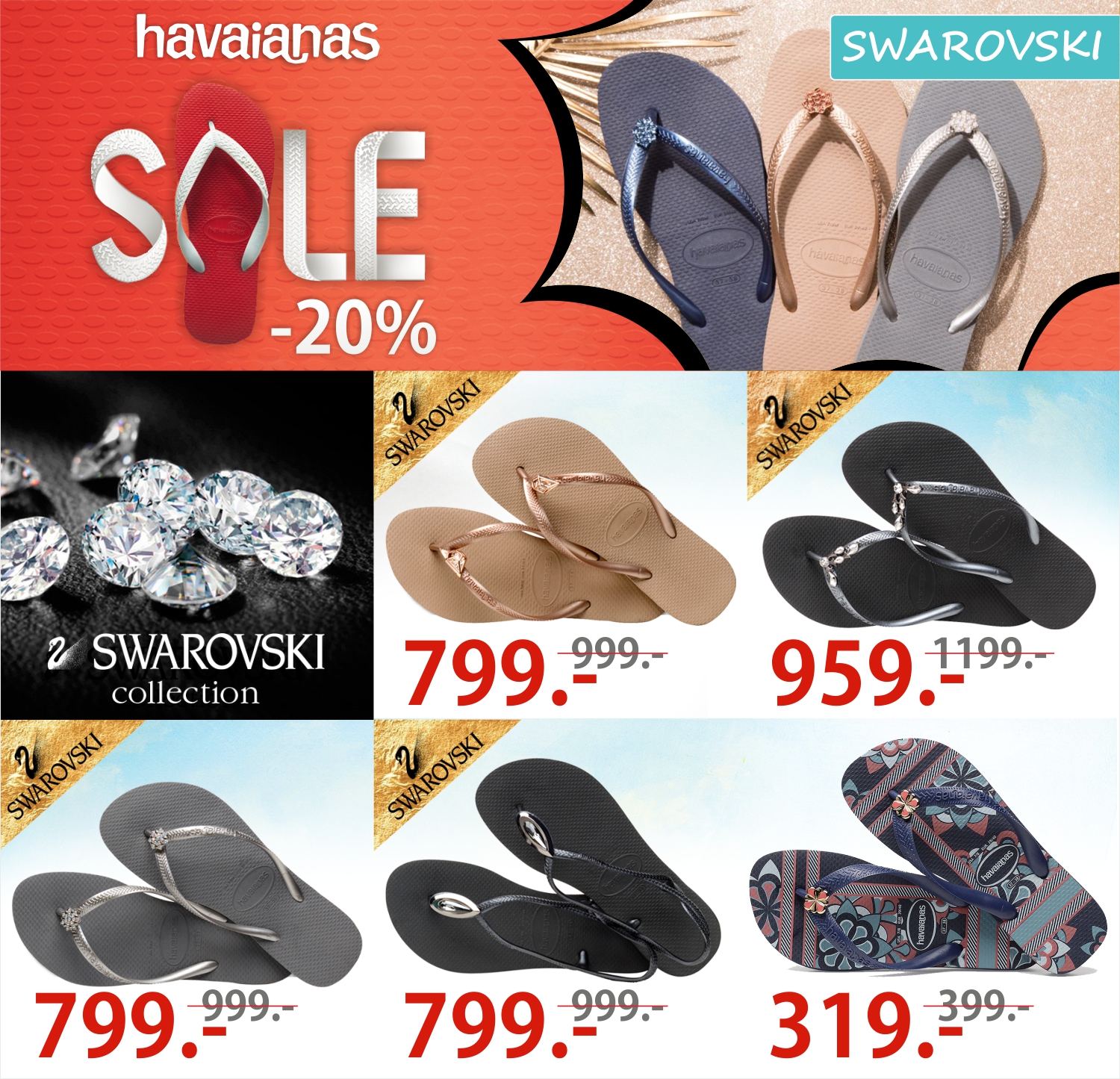 Grand Hall: Havaianas летние скидки 20%