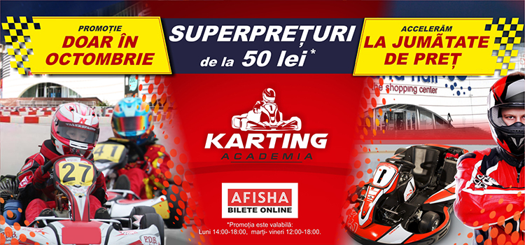 Curse de karting la doar 50 lei