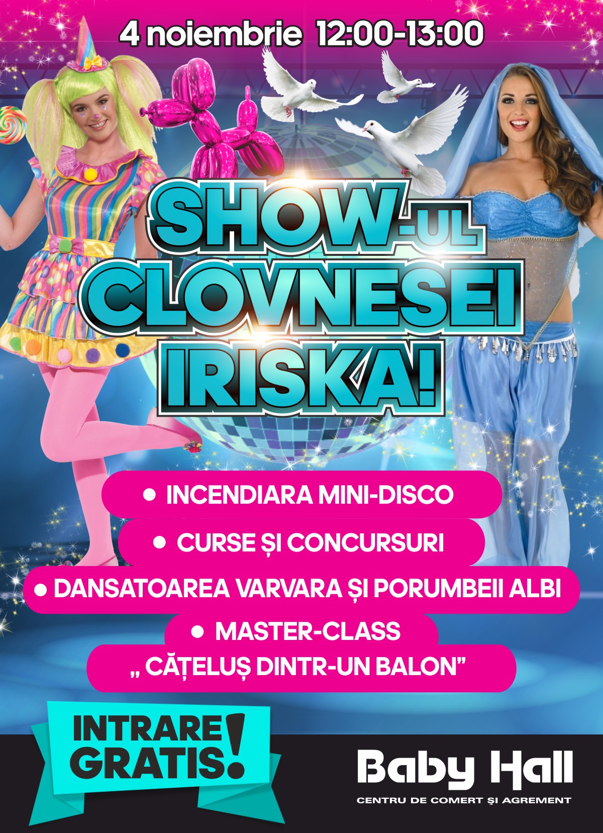 spectacolul cu Clovnesa Iriska