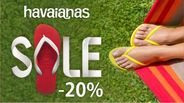 Havaianas летние скидки 20%