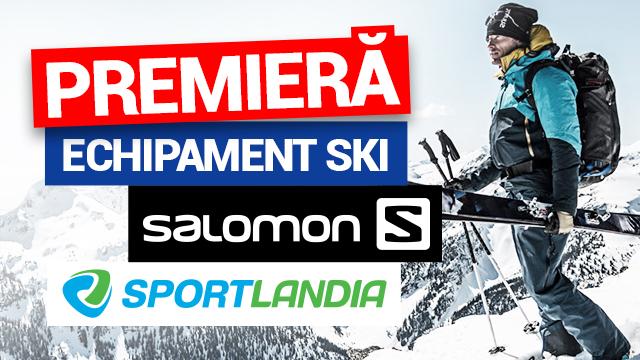 SPORTLANDIA: премьера лыжной экипировки SALOMON Спортивный магазин SPORTLANDIA в ТРЦ Grand Hall приветствует всех любителей лыжного спорта. Новая коллекция горнолыжной экипировки SALOMON уже в продаже! Вставить макет лыжи   SALOMON занимает лидирующее положение на мировом рынке в зимних видах спорта. Основная цель SALOMON - сделать катание на лыжах еще более захватывающим благодаря внедрению новых технологий.  Вставить макет каски   Горнолыжные шлемы и маски SALOMON самые совершенные элементы спортивной эки