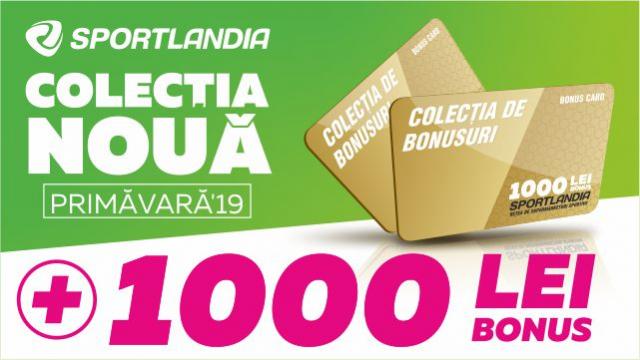SPORTLANDIA: новая весенняя коллекция и 1000 бонусных леев в подарок каждому покупателю!