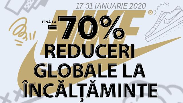 Nike: reduceri globale la încălţăminte până la -70%