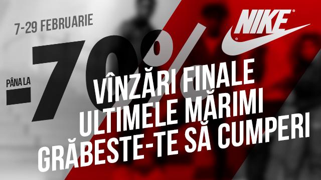 NIKE: cele mai așteptate reduceri de pînă la 70%