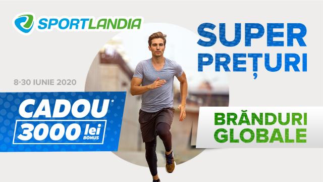 SPORTLANDIA: 8 iunie, ne deschidem - super prețuri și cadouri!