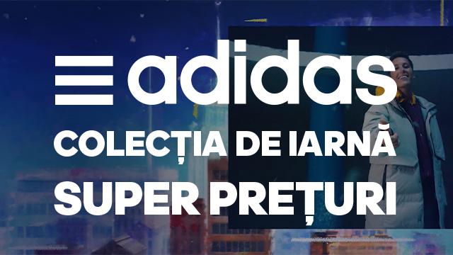 ADIDAS: super prețuri pentru colecția de iarnă la haine și încălțăminte 
