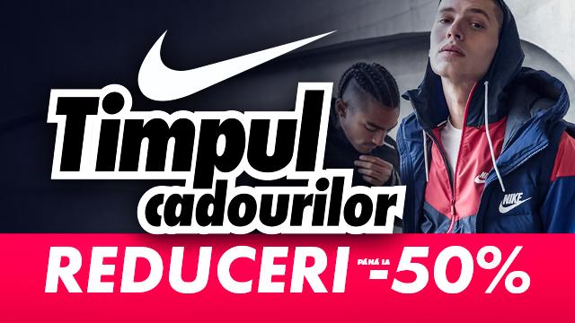 NIKE: cadouri și reduceri de până la -50%