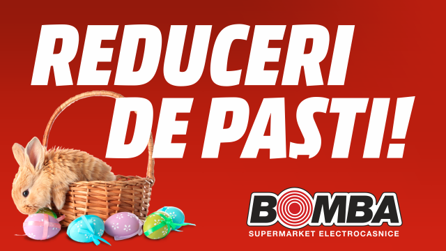 BOMBA: reduceri de Paște până la -50%
