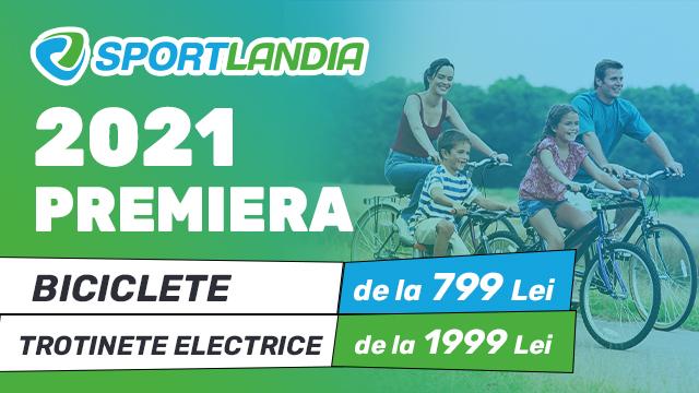 SPORTLANDIA: cel mai mare sortiment de biciclete și scutere electrice din țară