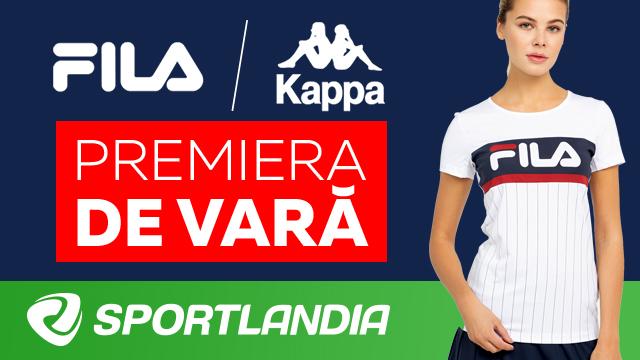 SPORTLANDIA: noua colecție de vară Filla, Kappa, New Era