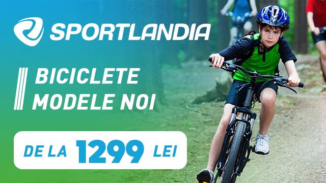 SPORTLANDIA: biciclete și trotinete electrice noi de la 1299 lei