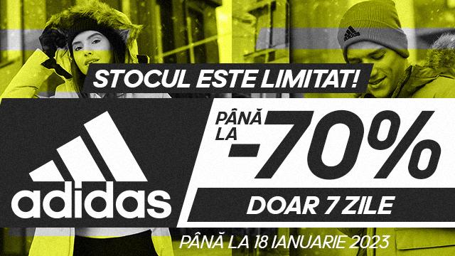 ADIDAS: lichidare de stoc - reduceri de până la 70%